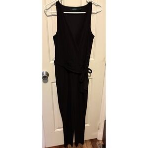 Lauren Ralph Lauren Woman's Black Wrap Jumpsuit Size Small